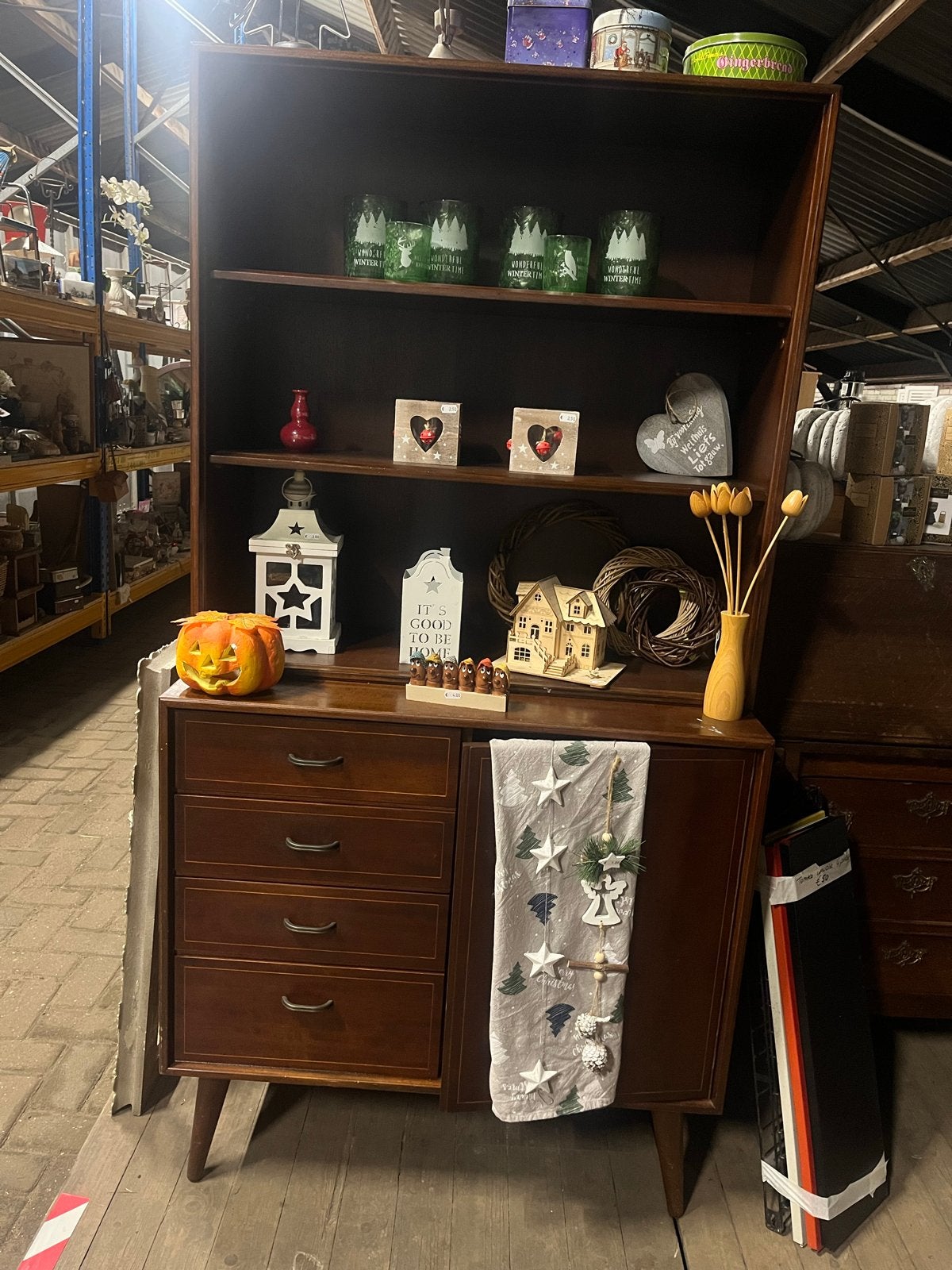 Vintage Boekenkast/Dressoir - Jaren '60 Stijl, Huis en Inrichting, Ophalen, 25 tot 50 cm, Minder dan 100 cm