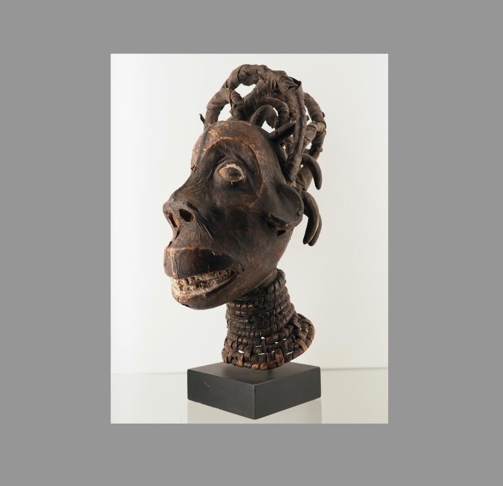 Div kunst Afrika EKOI Nigeria Uniek opzetmasker (210314-04), Ophalen of Verzenden