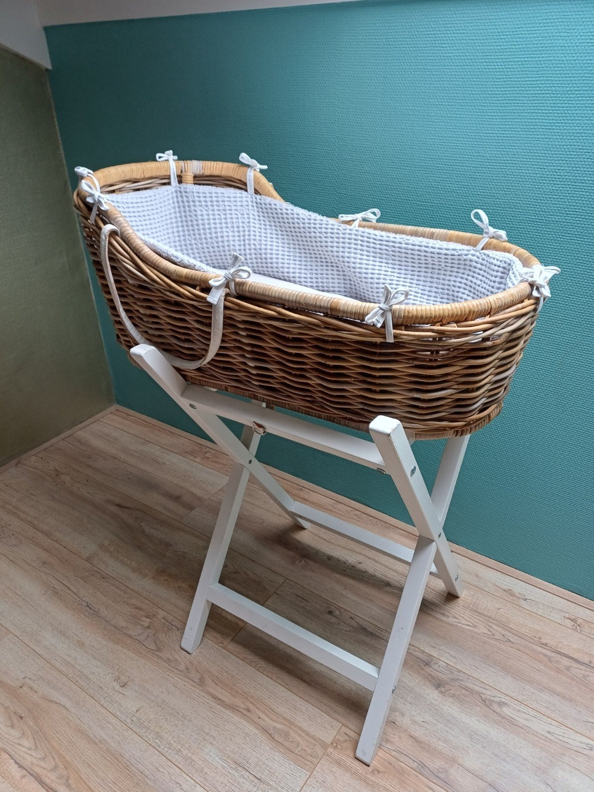 Kidsmill Rotan Mozes Wieg, Kinderen en Baby's, Babywiegjes en Ledikanten, Ophalen of Verzenden, Zo goed als nieuw, Wieg
