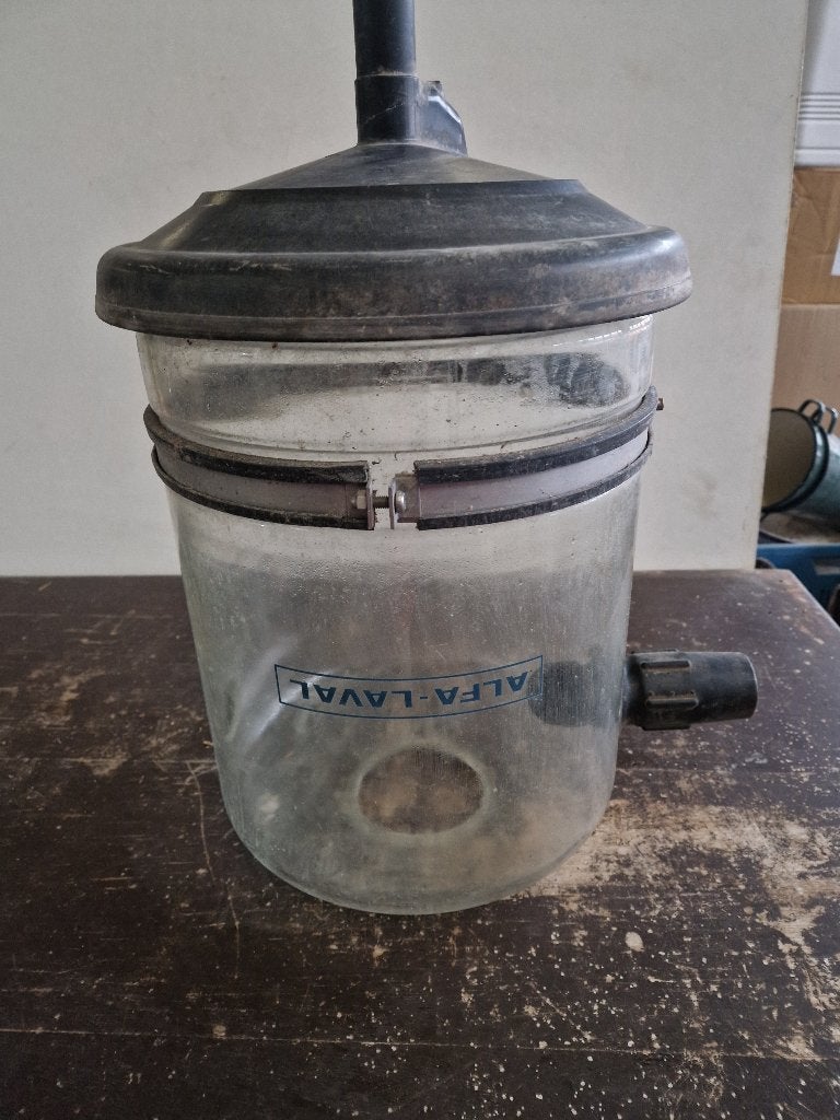 Kijkglas glazen container voor koemelk, Ophalen of Verzenden