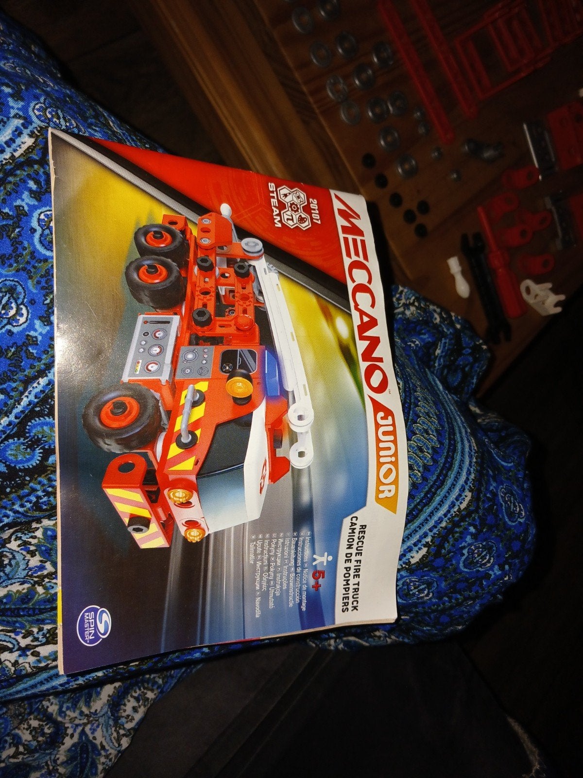 Meccano Junior Brandweerwagen, compleet, Ophalen of Verzenden, Gebruikt, Overige merken