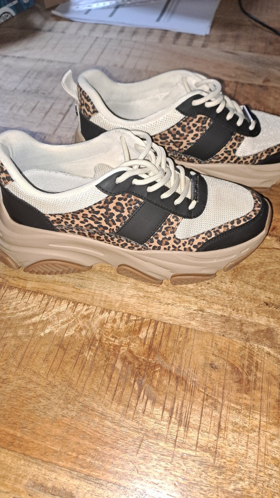 Steve Madden sneakers met luipaardprint, maat 39, Bruin, Steve Madden, Ophalen of Verzenden, Sneakers of Gympen