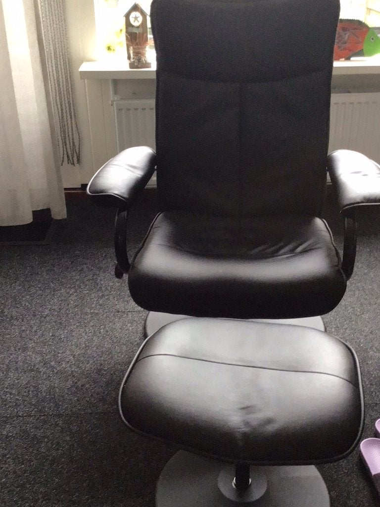 Relaxstoel, Ophalen, Kunststof, Gebruikt, Zwart