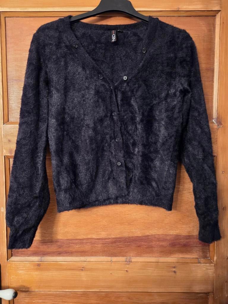 Mooi zwart vest met afneembare kraag van NED maat M, Kleding | Dames, Truien en Vesten, Maat 38/40 (M), Zwart, Ophalen of Verzenden
