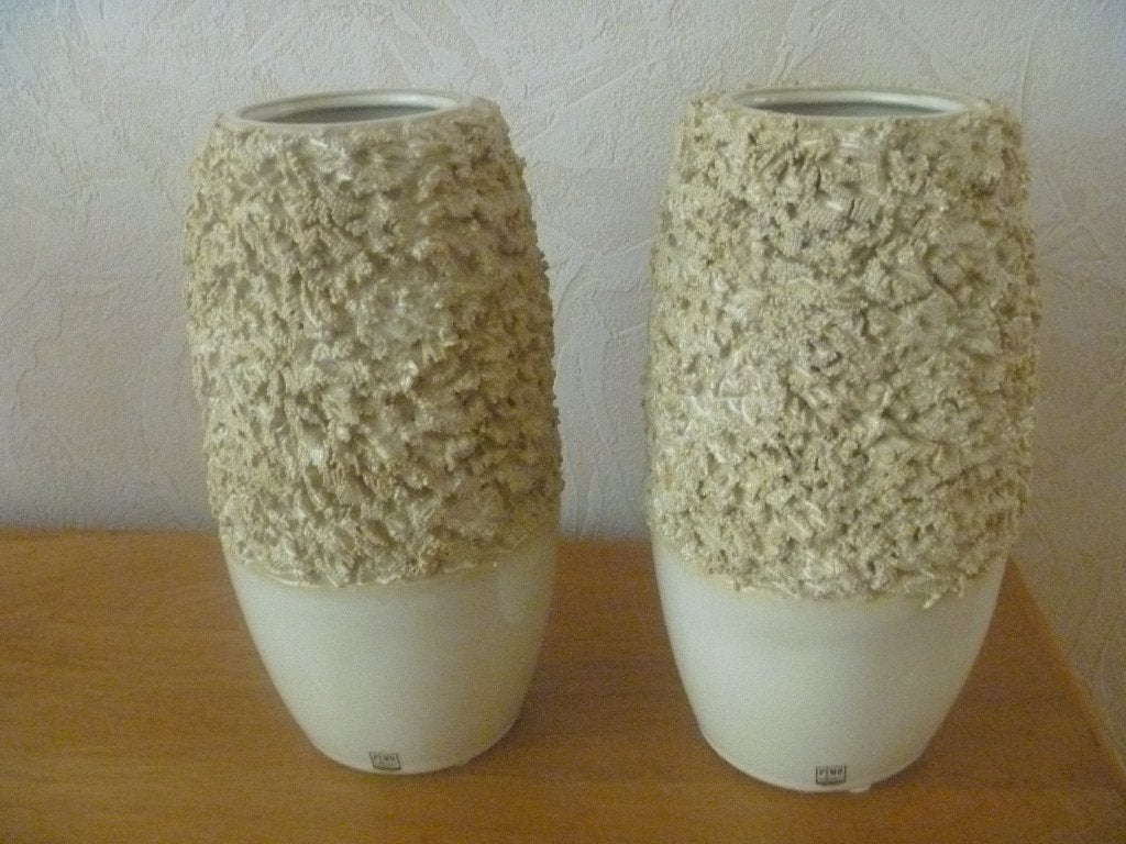 vazen, Met patroon/structuur, Beige, Nieuw, Ophalen of Verzenden