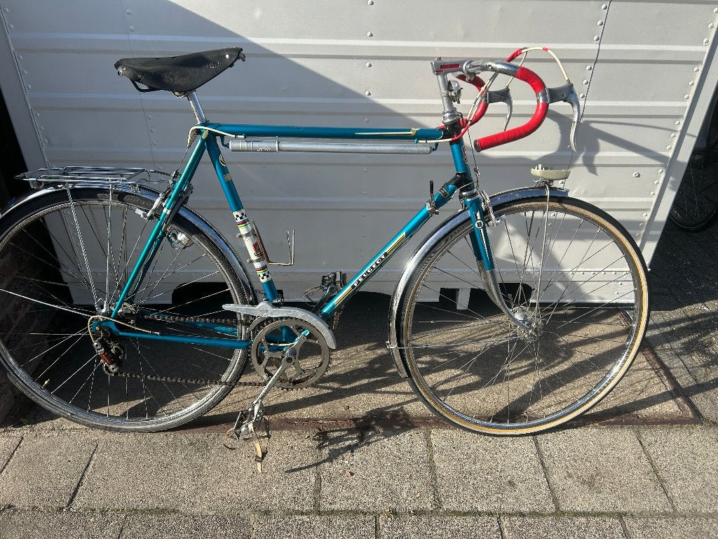 racefiets/tourfiets peugeot 28 inch 10 versn. bagagedrager, 28 inch, Gebruikt, 10 tot 15 versnellingen, Aluminium