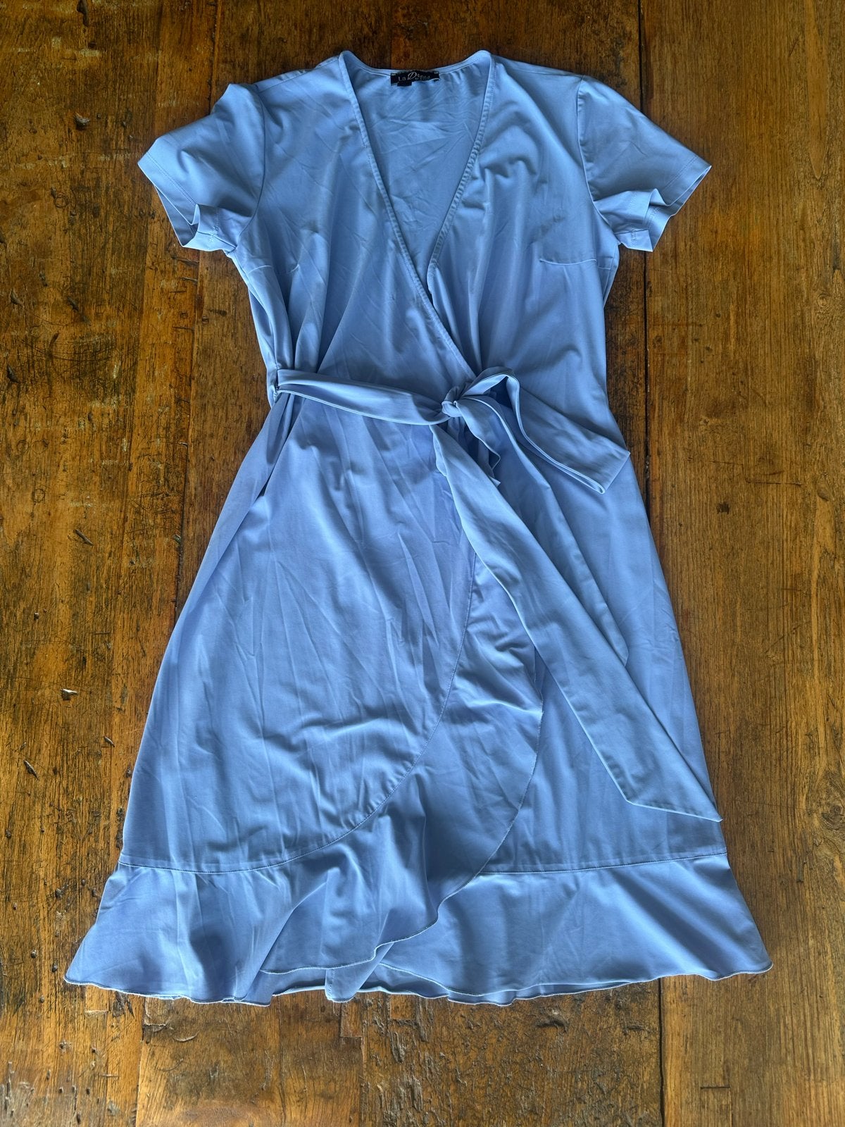 LaDress by Simone wikkeljurk - Maat S, lila, Blauw, Ophalen of Verzenden, Zo goed als nieuw, Knielengte