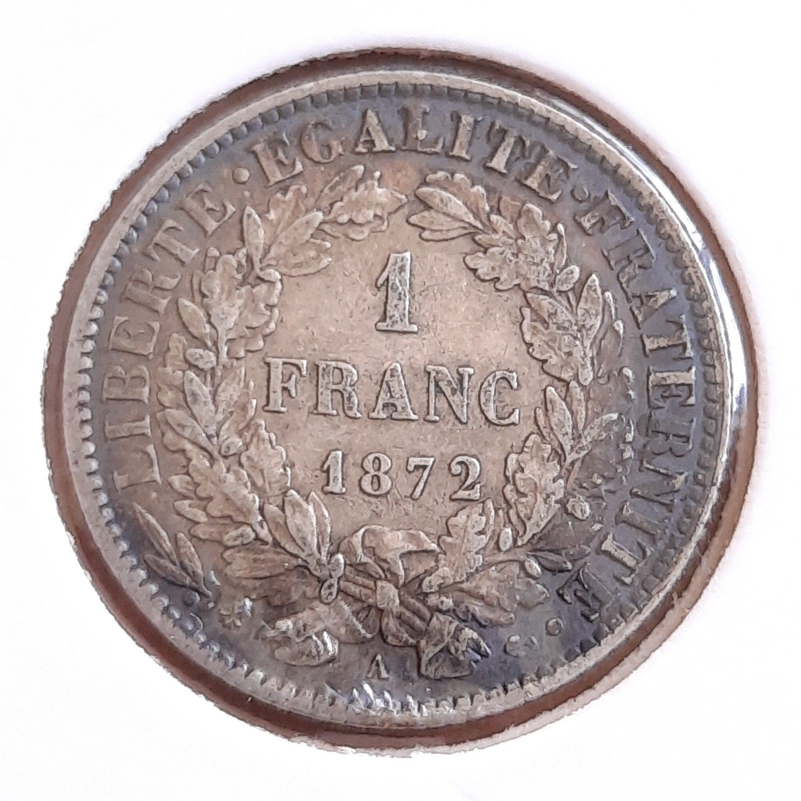 Zilveren Munt Frankrijk 1 Franc 1872, Verzenden, Duitsland