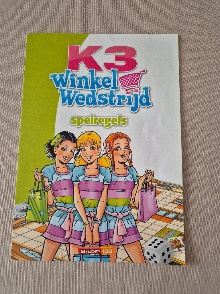 K3- Winkelwedstrijd, Hobby en Vrije tijd, Gezelschapsspellen | Bordspellen, Drie of vier spelers, Ophalen, Gebruikt, Studio 100