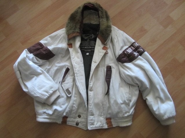 Vliegeniers cargo Jack Jas maat L, Kleding | Heren, Jassen | Winter, Verzenden, Gedragen, Wit