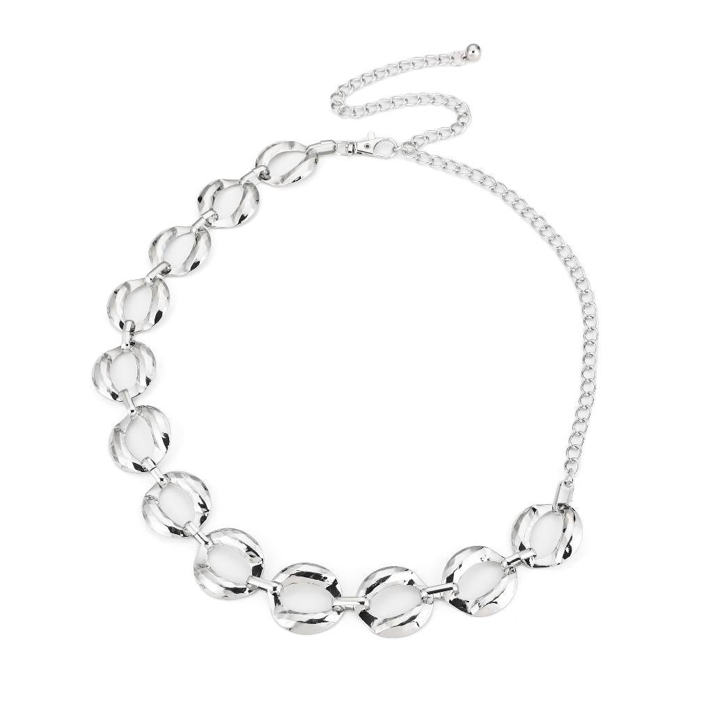 Metalen Riem met Ovale Schakels -Verstelbaar -Goud of Zilver, Michelle Bijou, Medase, Heupriem, Ophalen of Verzenden