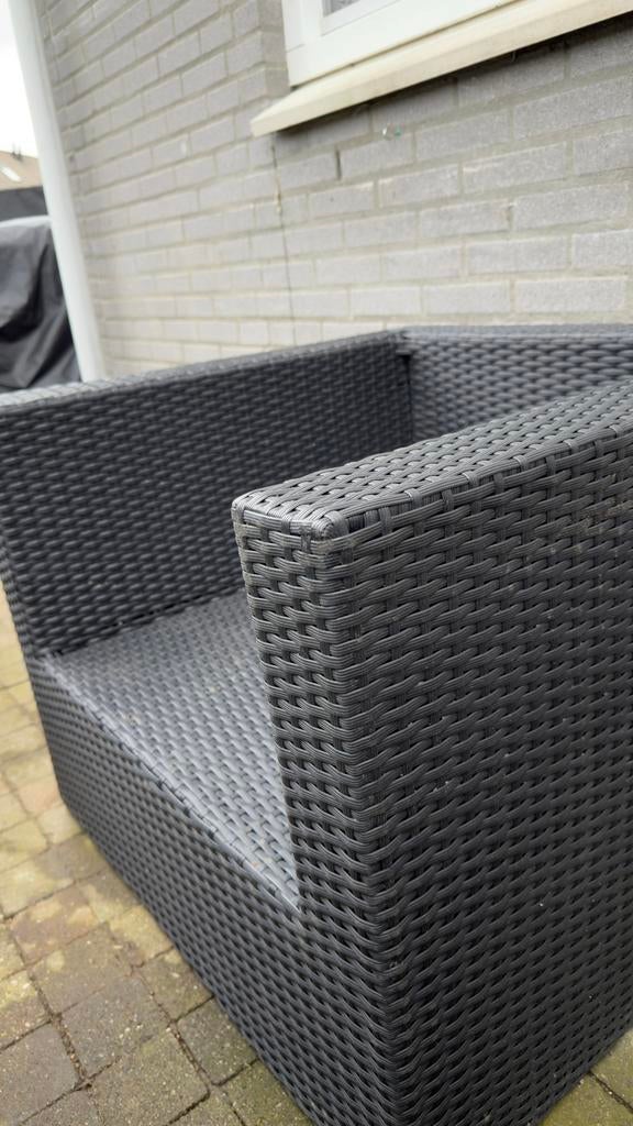 Tuinsetje zgan wicker (be pure), Tuin en Terras, Tuinsets en Loungesets, Ophalen, Zo goed als nieuw, Kunststof, 2 zitplaatsen