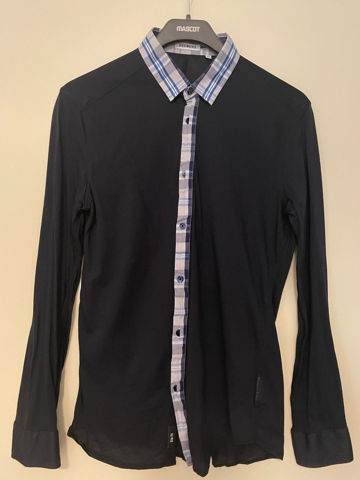 Bikkembergs Overhemd Maat M - Prima Staat, Kleding | Heren, Verzenden, Zo goed als nieuw, Zwart, Halswijdte 39/40 (M)