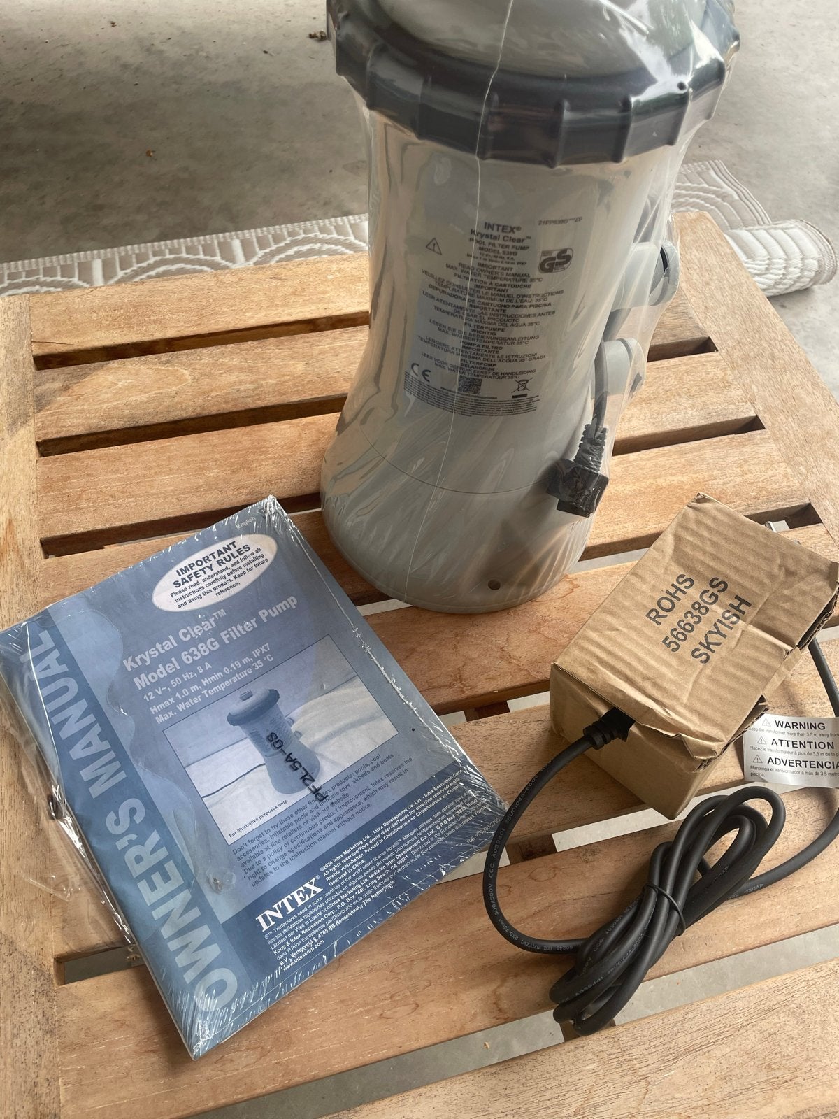 Intex Krystal Clear Model 638G filterpomp - Nieuw in verpakk, Tuin en Terras, Ophalen of Verzenden, Nieuw, Zwembadpomp