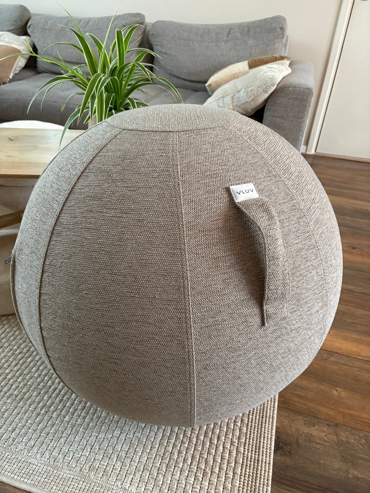 Vluv zitbal - BOL STUV 75 cm Beige, Huis en Inrichting, Ophalen of Verzenden, Zo goed als nieuw, Beige, Overige typen