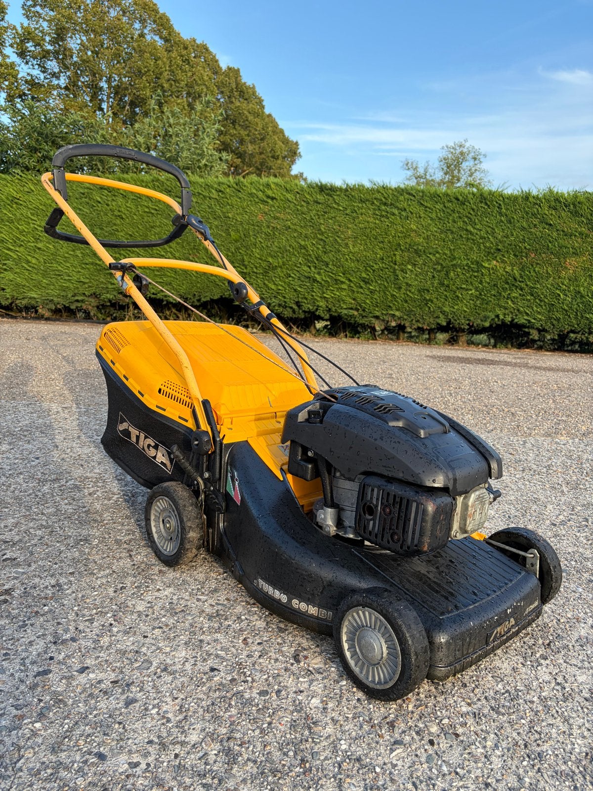 Stiga Turbo 50S Combi Grasmaaier, Ophalen, Cirkelmaaier, Gebruikt, Opvangbak