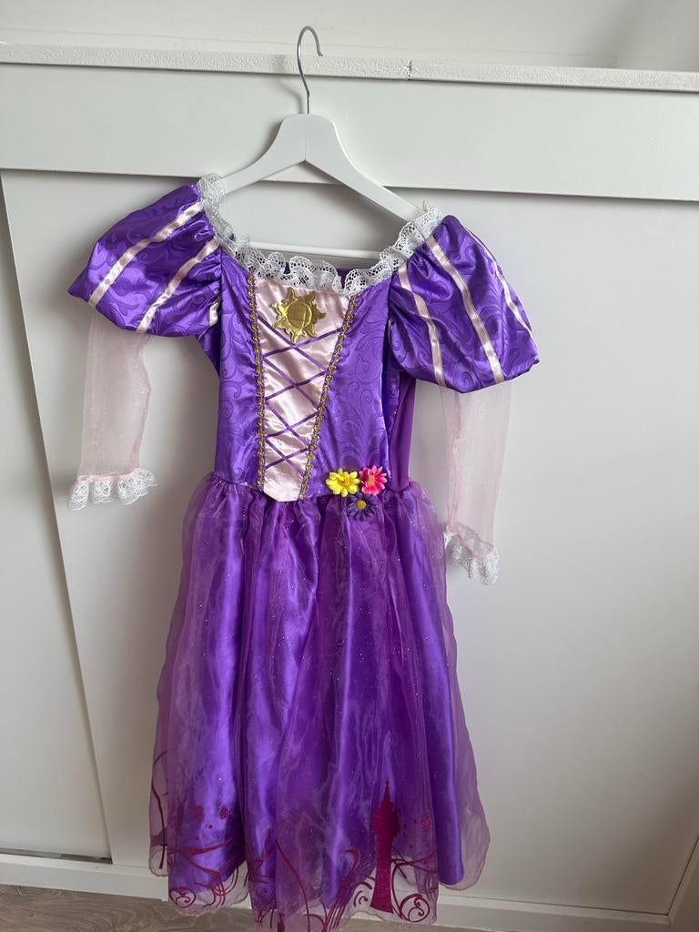 Disney Rapunzel Jurk - Prinsessenjurk Maat 122-128, Kinderen en Baby's, Carnavalskleding en Verkleedspullen, Ophalen of Verzenden