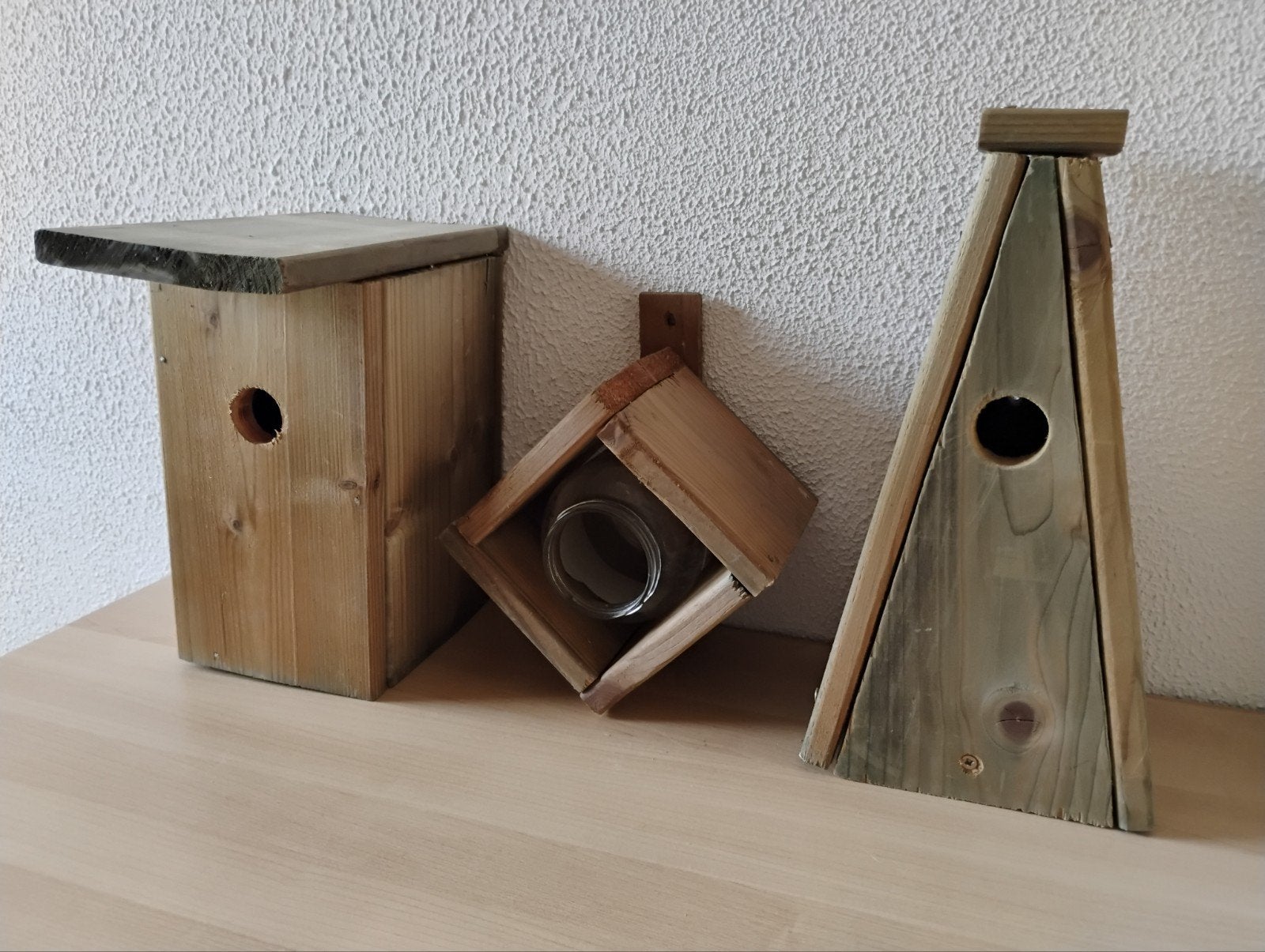 2 nestkasten en 1 voederstation voor vogels, Tuin en Terras, Vogelhuisjes en Vogelbaden, Ophalen of Verzenden, Nieuw
