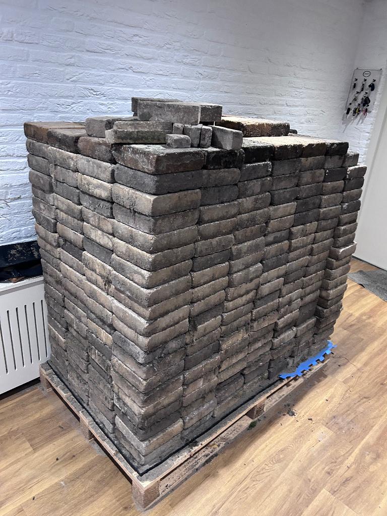 Tuintegels 20x20, Ophalen, Gebruikt, 10 m² of meer, Beton