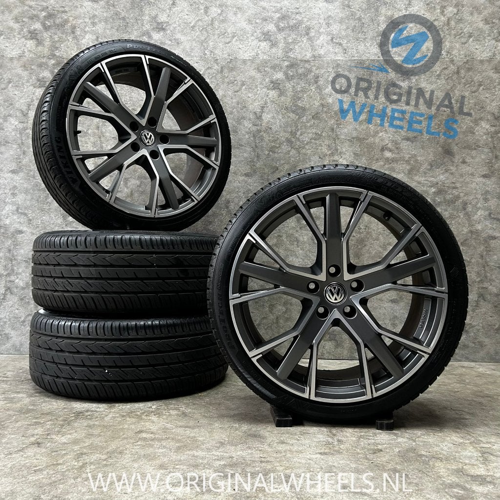 19 inch GMP Gunner velgen + zomerbanden VW Golf Caddy, 19 inch, Gebruikt, Banden en Velgen, Ophalen of Verzenden