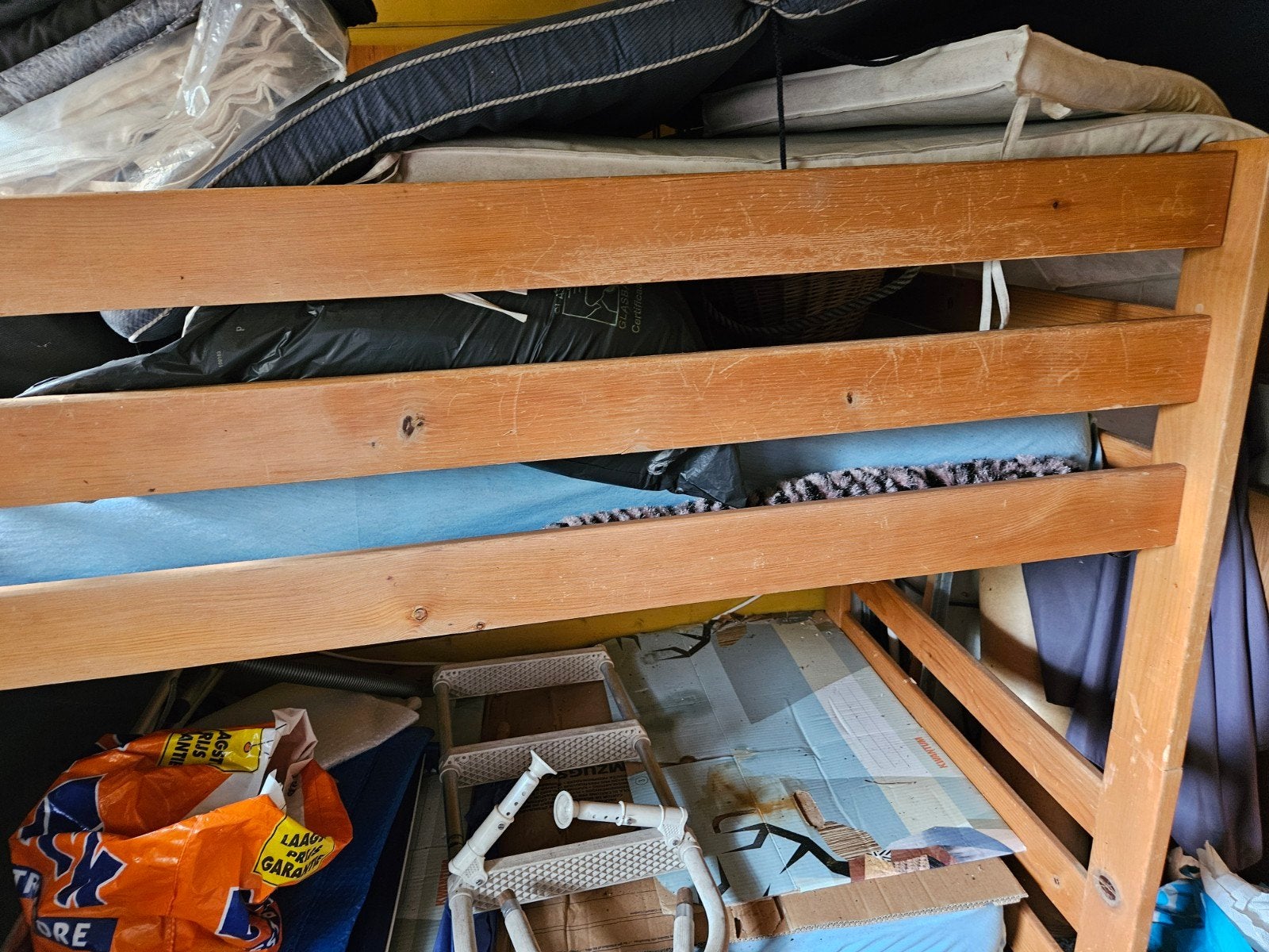 Stapelbed, Huis en Inrichting, Slaapkamer | Stapelbedden en Hoogslapers, Ophalen, 90 cm, 160 tot 180 cm, Tweepersoons