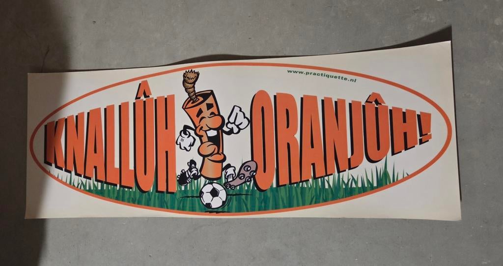 Knalluh Oranjuh!  En I Love Oranje Voetbal Sticker -, Ophalen of Verzenden, Nieuw, Overige binnenlandse clubs