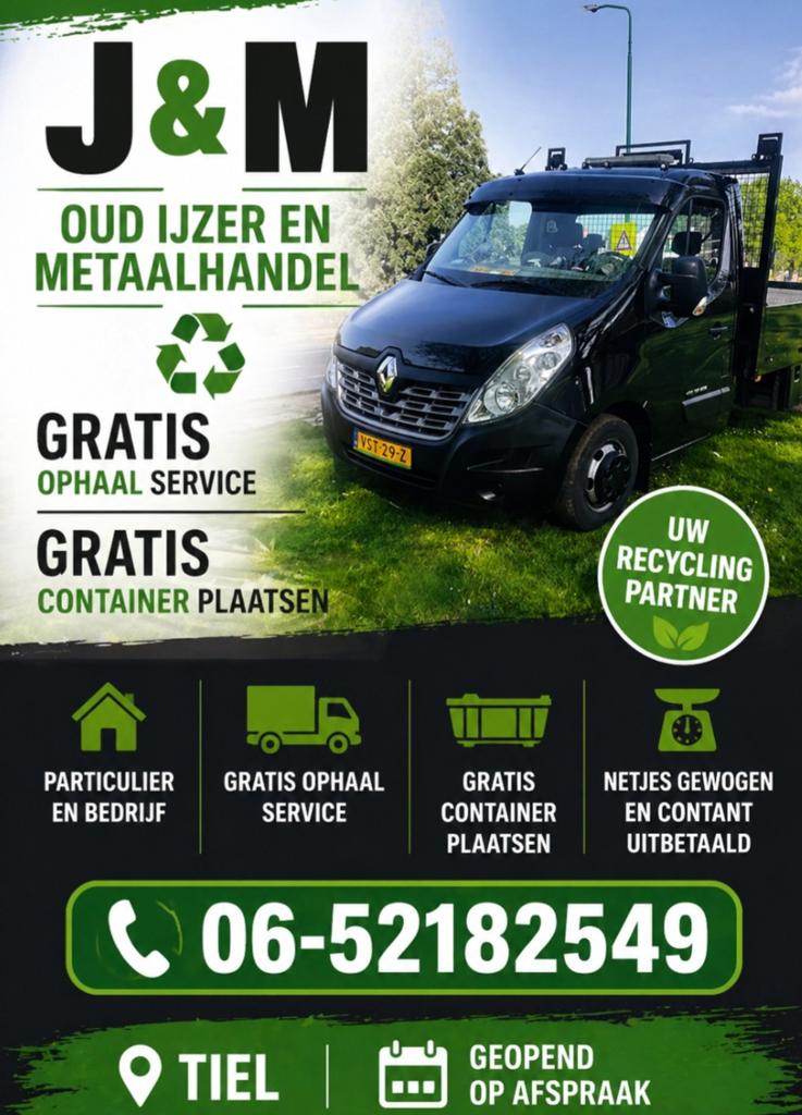 Oud ijzer en metalen, Witgoed en Apparatuur, Ophalen