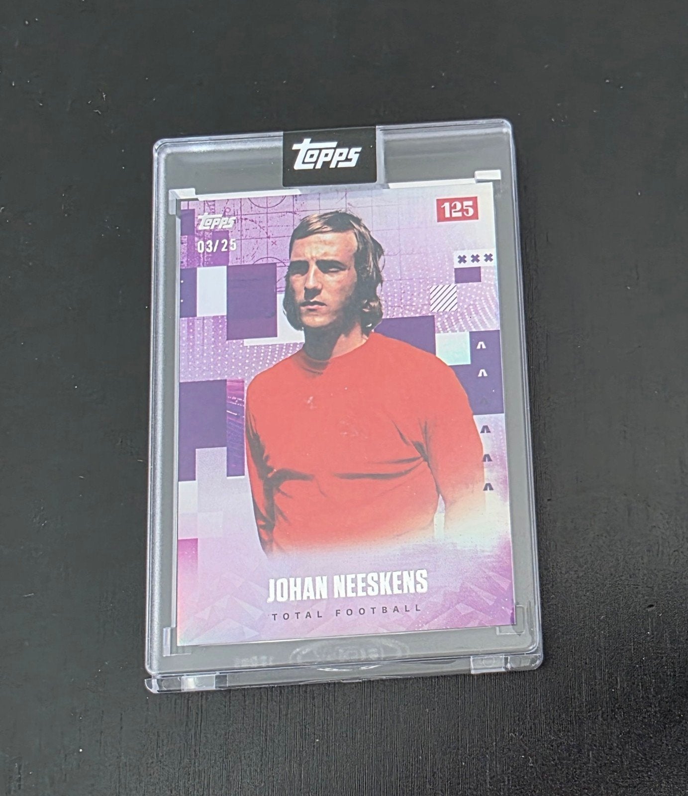 Johan Neeskens Topps Ajax 125 Anniversary, Ophalen of Verzenden, Zo goed als nieuw, Ajax, Poster, Plaatje of Sticker