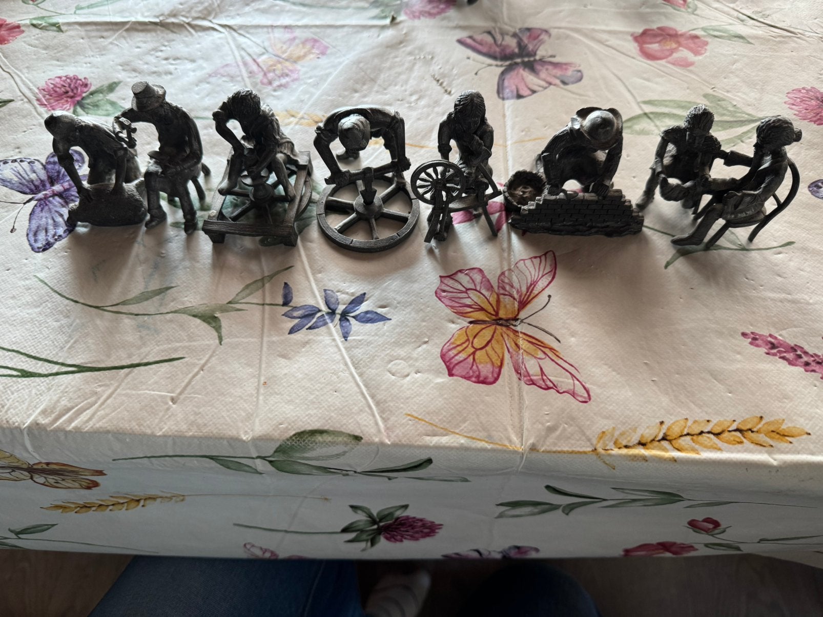 34 stuks zware antieke ambachten daalderop pewter, Ophalen of Verzenden