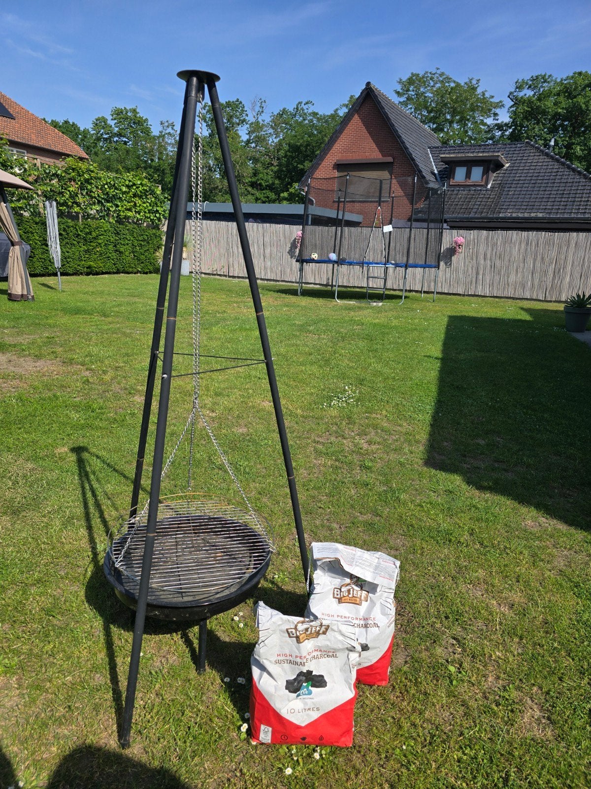 BBQ - Vuurschaal, Tuin en Terras, Barbecue-accessoires, Ophalen, Gebruikt
