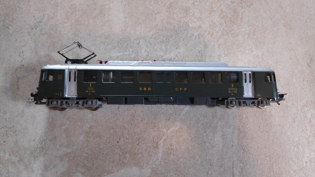 Lima H0 - SBB CFF RBe 4/4 '1435' Groen - Getest!, Gelijkstroom, Wagon, Ophalen of Verzenden, Zo goed als nieuw