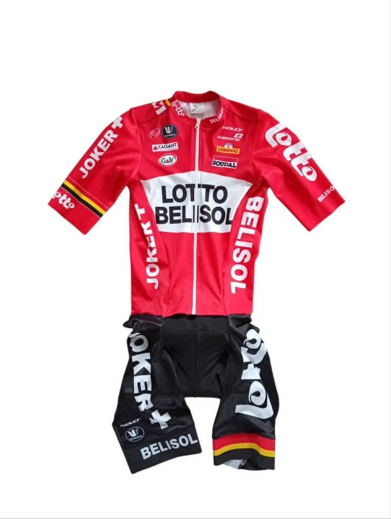Wielertrui Lotto Belisol 2014, Zo goed als nieuw, Vermarc, Bovenkleding, Heren