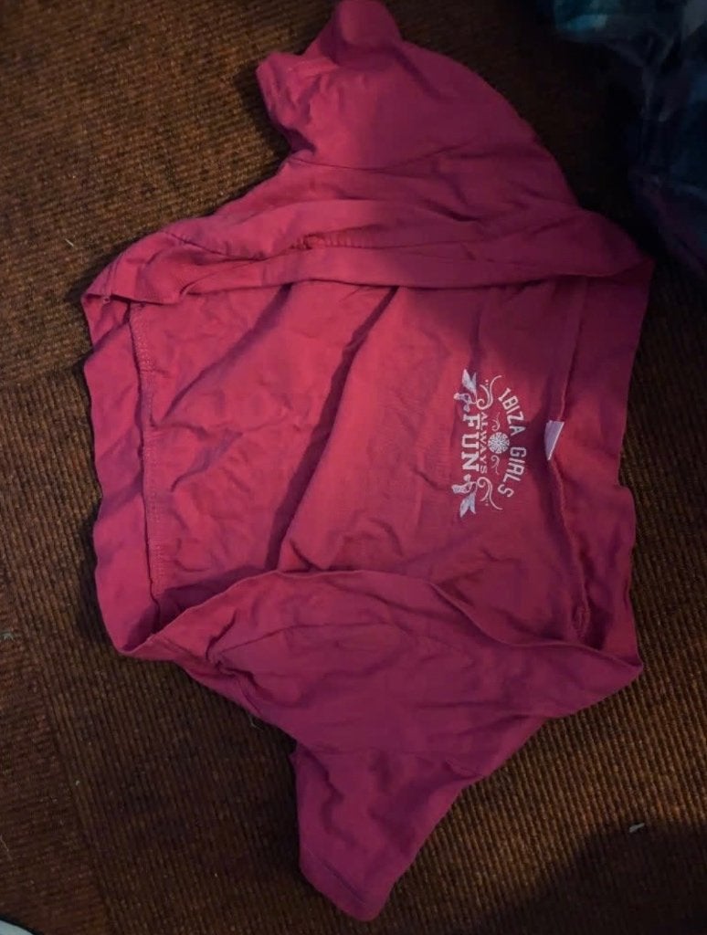 roze vestje hesje bolero met korte mouwen in maat 134/140, Ophalen of Verzenden, Zo goed als nieuw, Meisje, Trui of Vest
