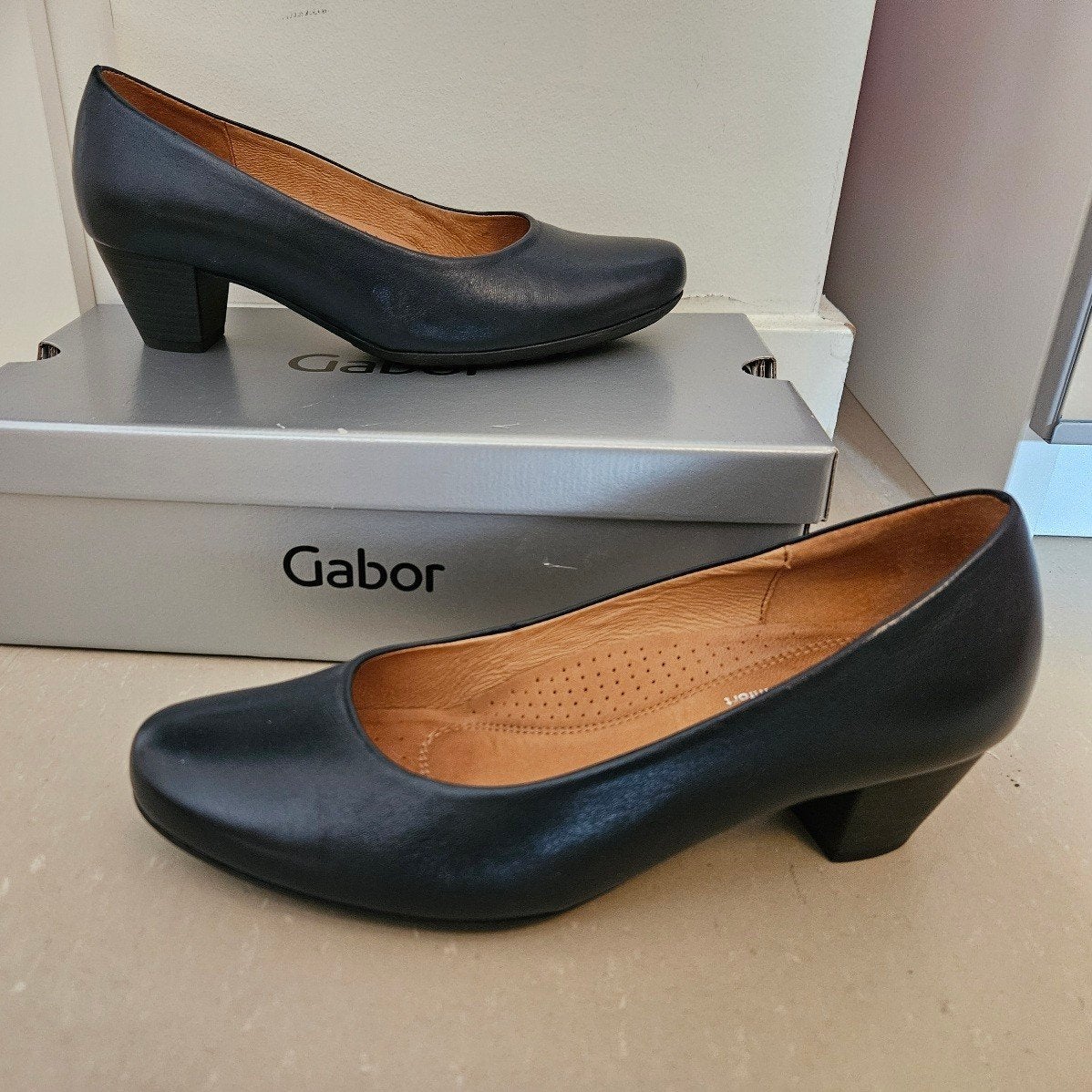 Gabor donkerblauwe pumps, maat 5 (valt als 38) - NIEUW, Kleding | Dames, Schoenen, Pumps, Blauw, Gabor, Nieuw