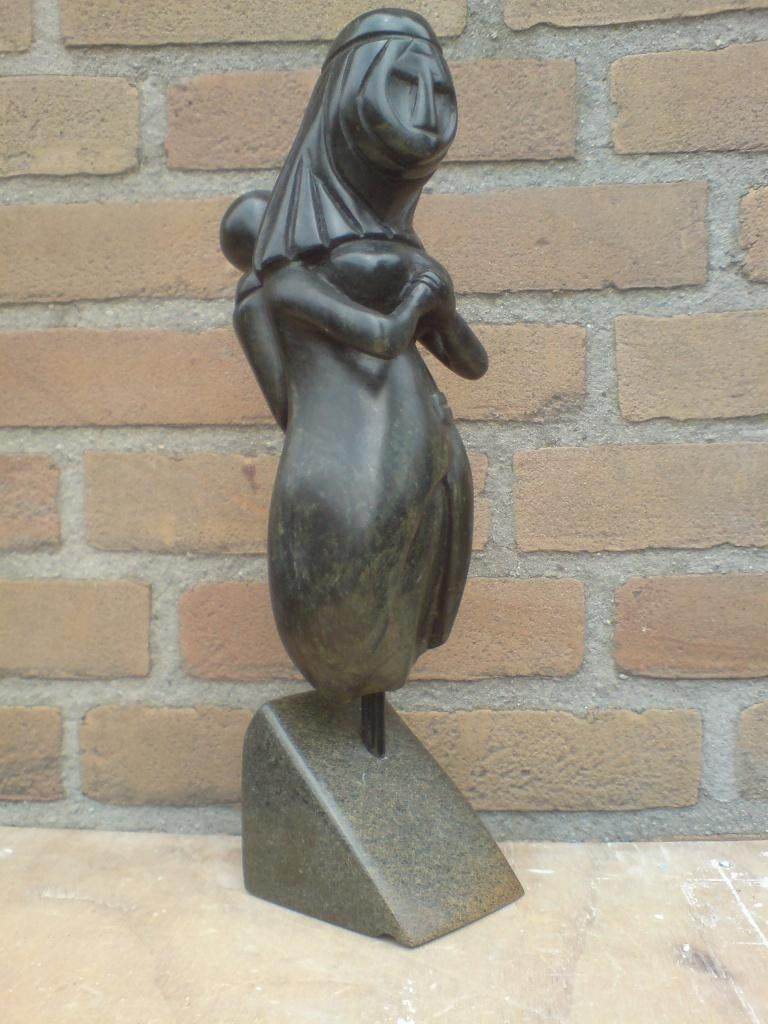 BEELD uit STEEN  -- "SHE" --  beeld met een verhaal., Ophalen, Steen of Keramiek, Beeld, Azië