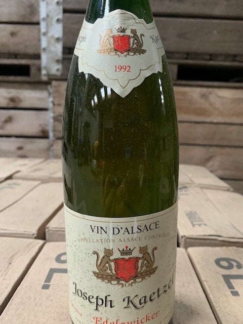 wijn Vin d' Alsace Joseph Kaetzel Edelzwicker 1992, Verzamelen, Wijnen, Ophalen, Nieuw, Frankrijk, Witte wijn