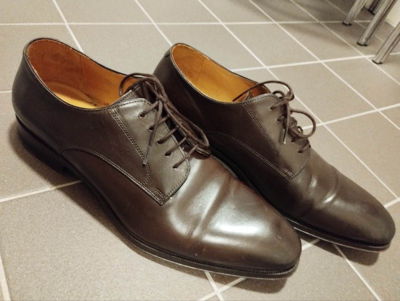 Suitsupply leren herenschoenen model FW1000 Derby maat 44, Ophalen of Verzenden