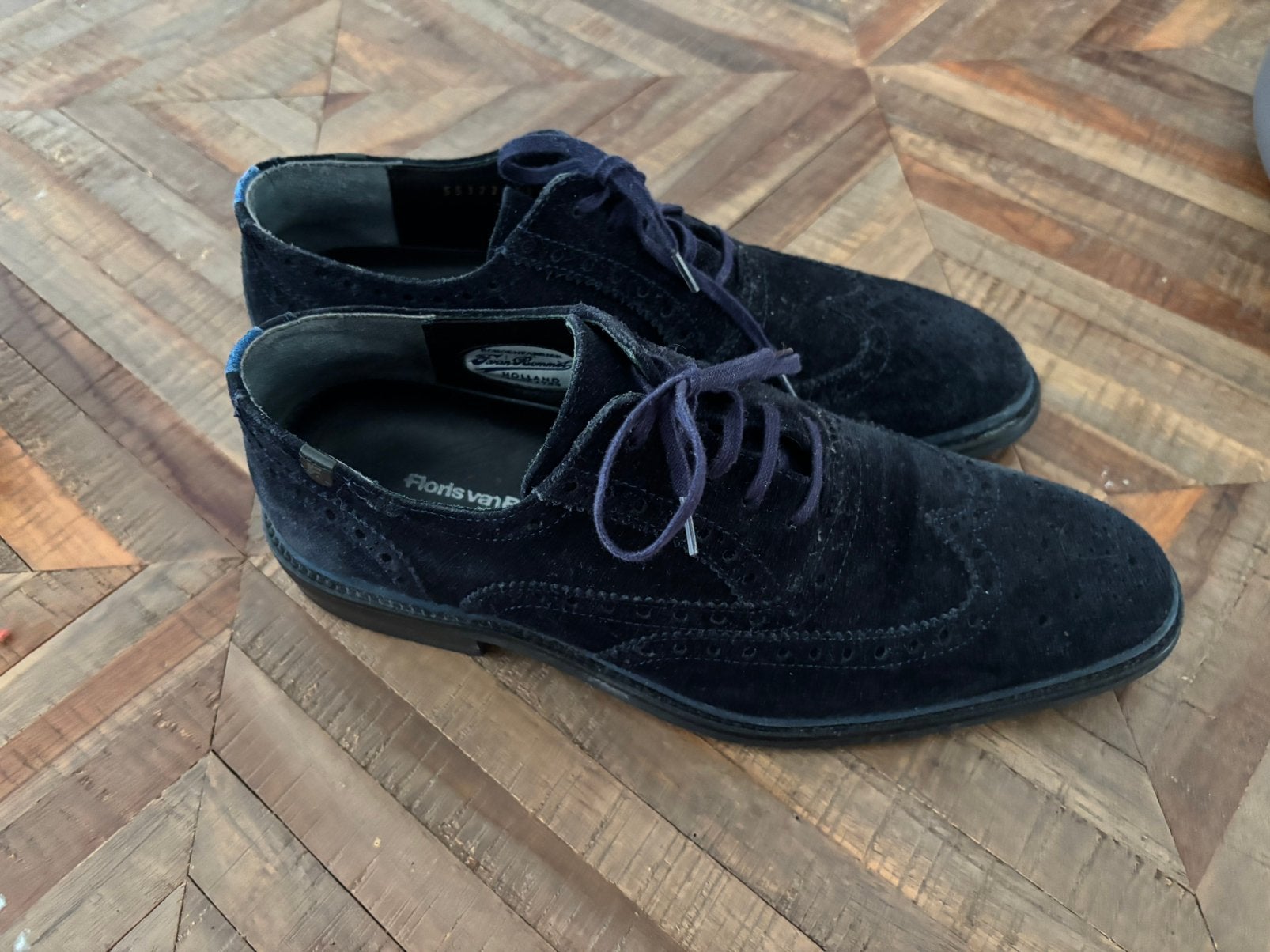 Floris van bommel schoenen mt 41,5, Kleding | Heren, Blauw, Overige typen, Ophalen of Verzenden, Zo goed als nieuw