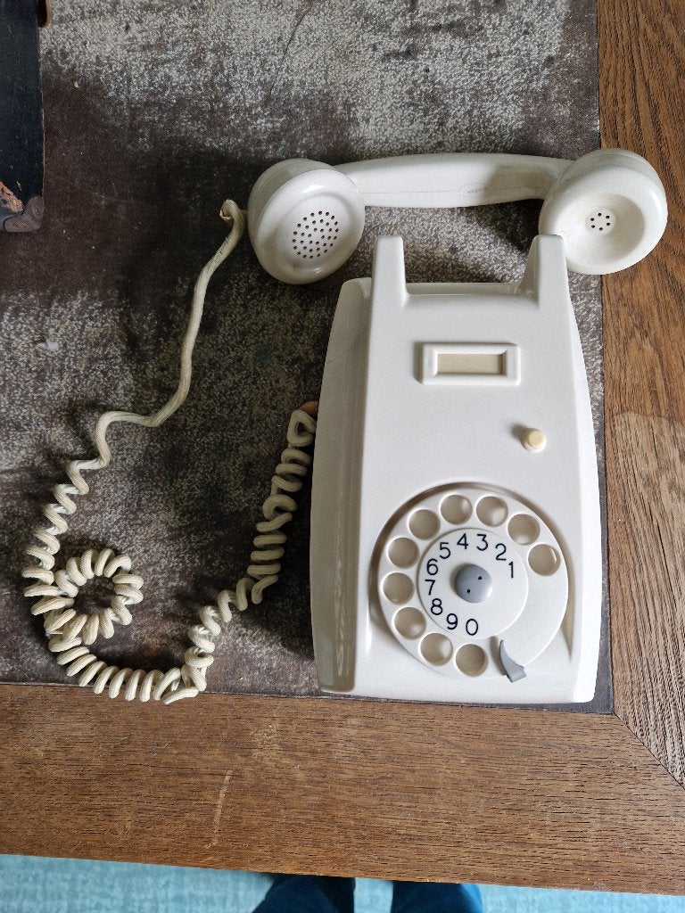 Telefoon wandmodel wit Ericsson 11421 1961, Ophalen, Huis en Inrichting