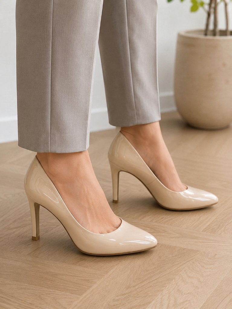 Nieuwe Graceland lakpumps nude/beige maat 37 originele doos, Pumps, Verzenden, Beige, Nieuw