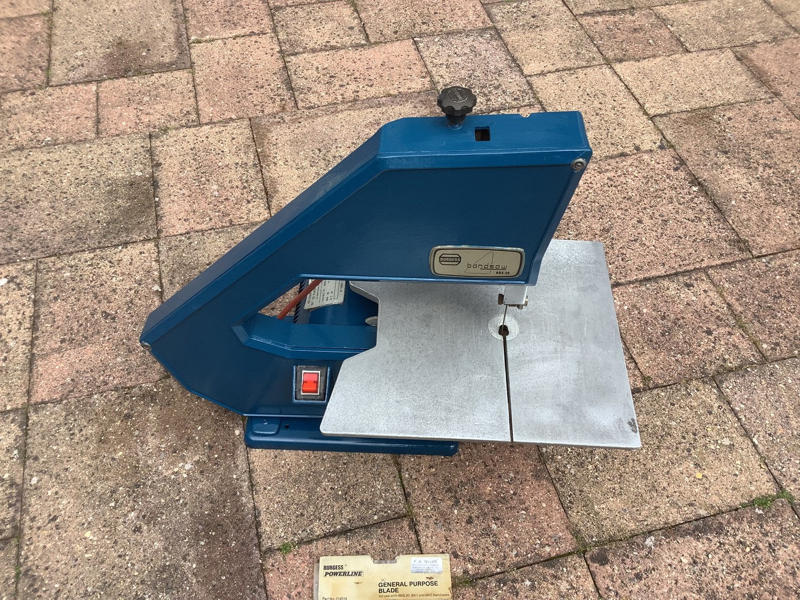 Te koop een leuke lintzaag voor de knutselaar, Ophalen, Gebruikt, 70 mm of meer, Lintzaag
