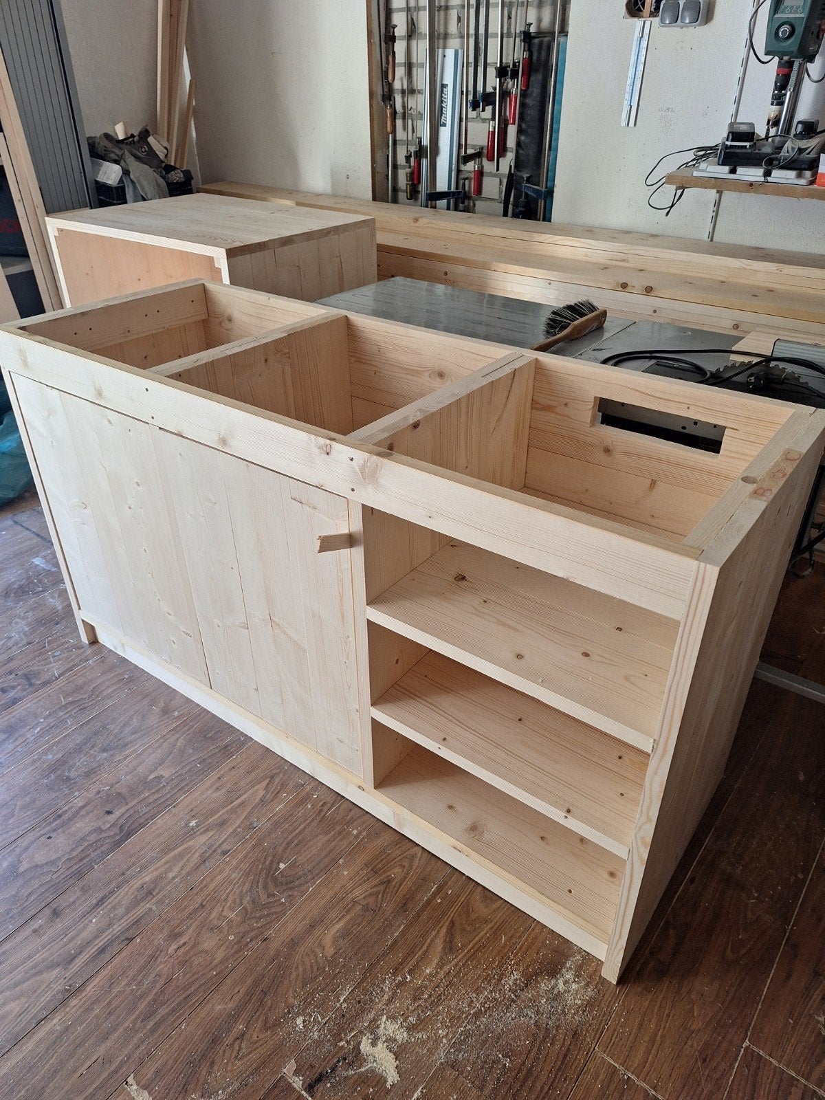 Keukenblok van terug gedroogd en geschaafd steigerhout, Huis en Inrichting, Ophalen, Nieuw