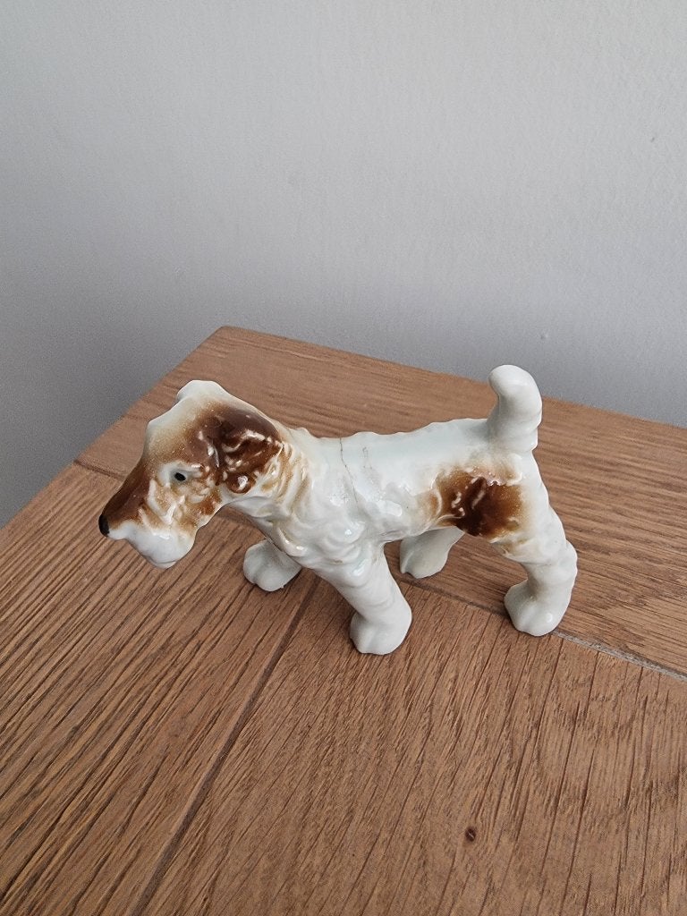 Beeldje Fox Terriër, Ophalen of Verzenden, Gebruikt, Hond of Kat, Beeldje of Figuurtje