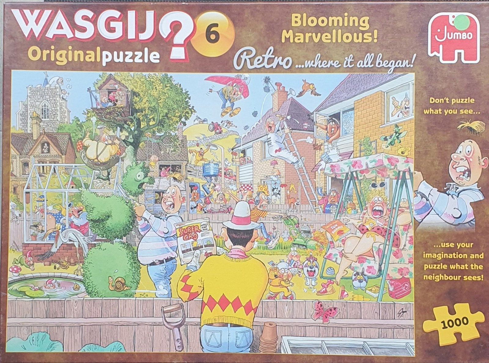 wasgijpuzzel Original nr6  €6,00, Hobby en Vrije tijd, Ophalen, 500 t/m 1500 stukjes, Zo goed als nieuw, Legpuzzel