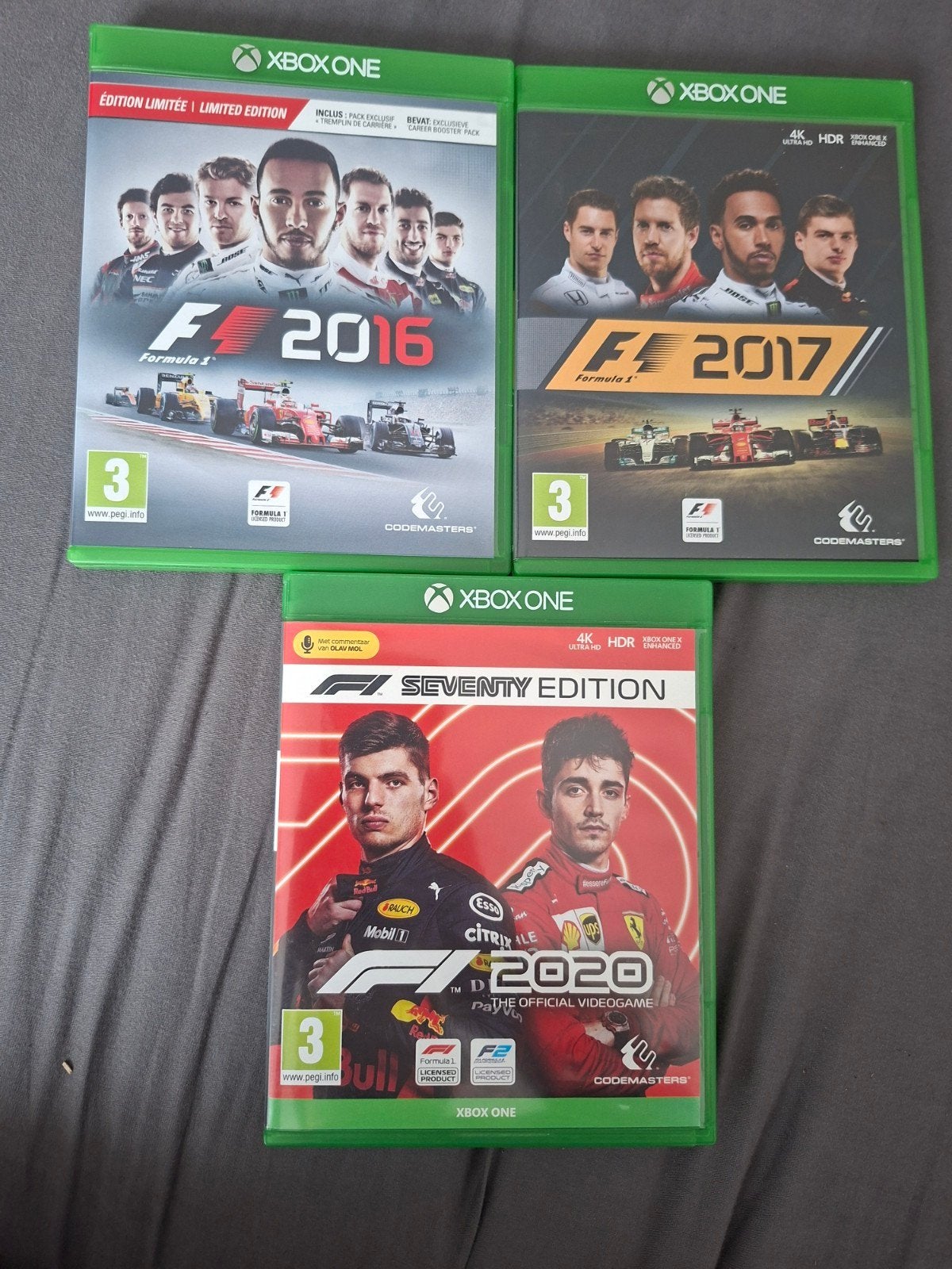 F1 16/F1 17/F1 20 Xbox one, Gebruikt, Racen en Vliegen, Ophalen of Verzenden, Eén computer