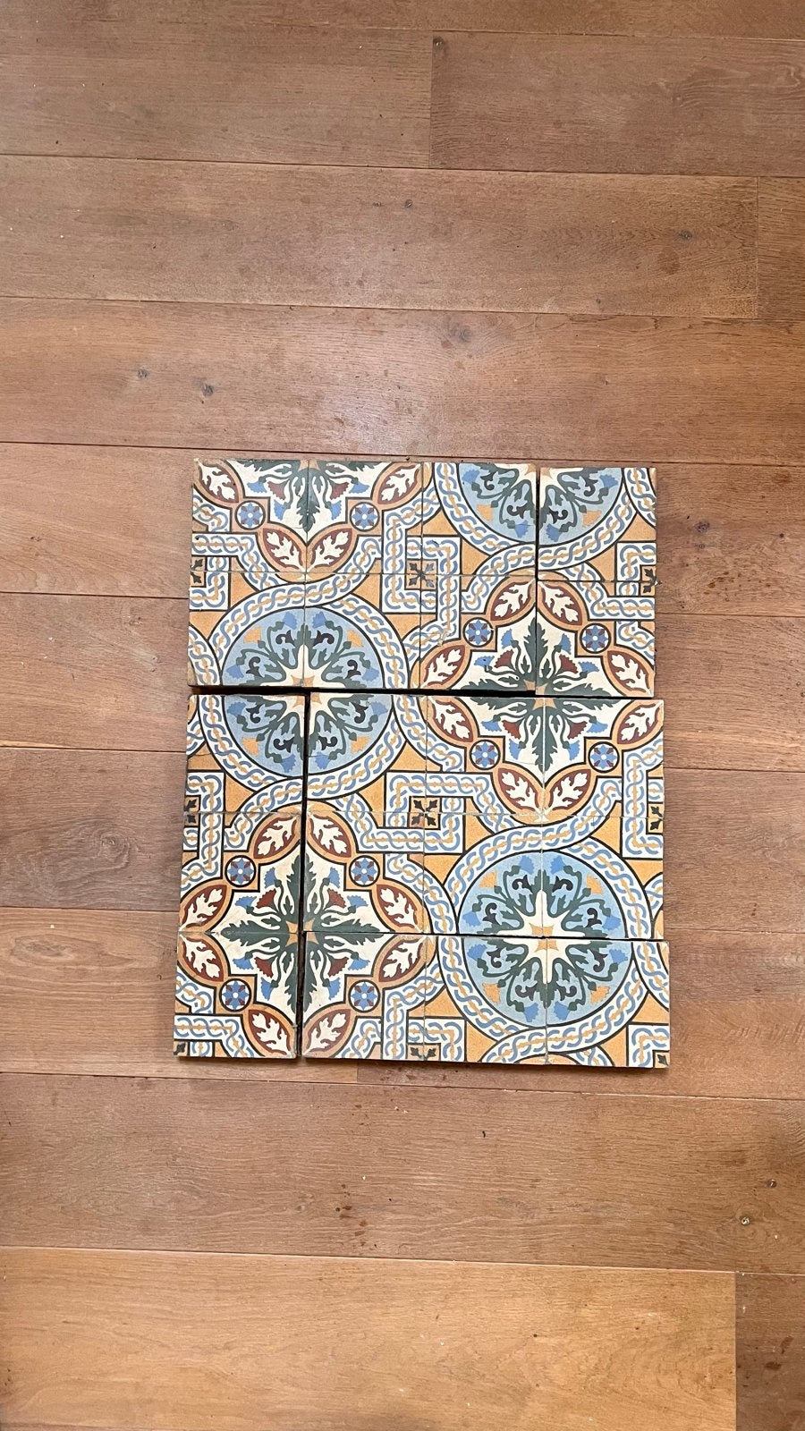 Antieke keramische vloertegels (700 stuks), Doe-het-zelf en Verbouw, Tegels, Ophalen, Overige materialen, Gebruikt, Minder dan 20 cm