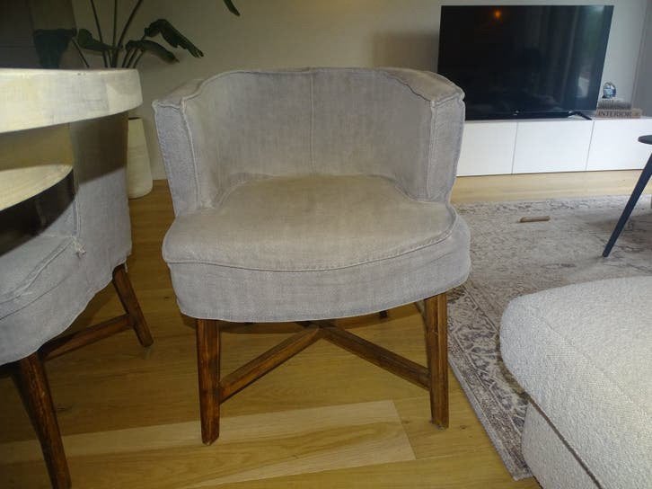 6x Aura Peeperkorn eetkamerstoel Dirkje, Overige kleuren, Ophalen of Verzenden, Zo goed als nieuw, Vijf, Zes of meer stoelen