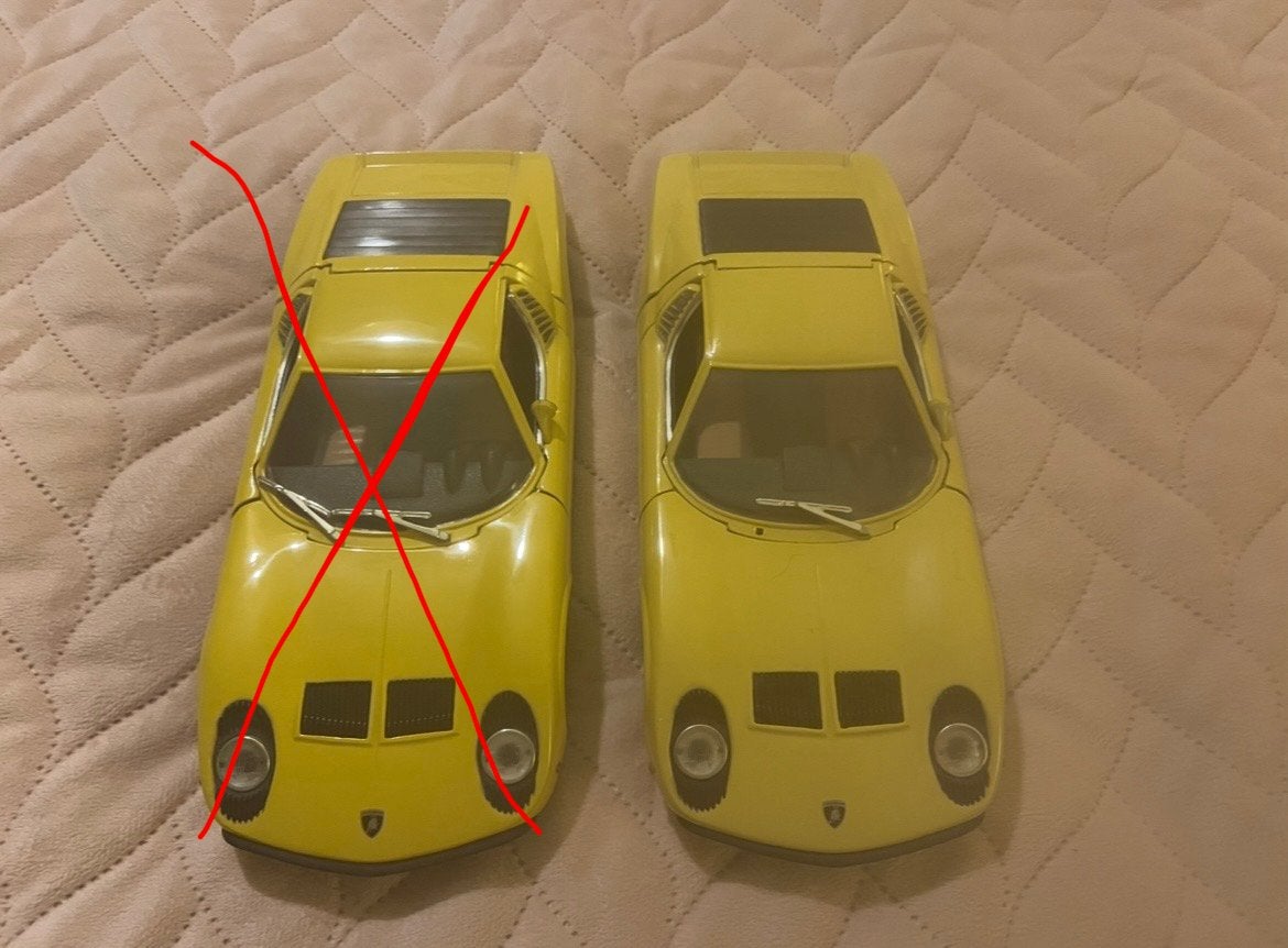 Kinsmart 1971 Lamborghini Miura P400 SV, Hobby en Vrije tijd, Modelauto's | 1:18, Ophalen of Verzenden, Zo goed als nieuw, Bburago