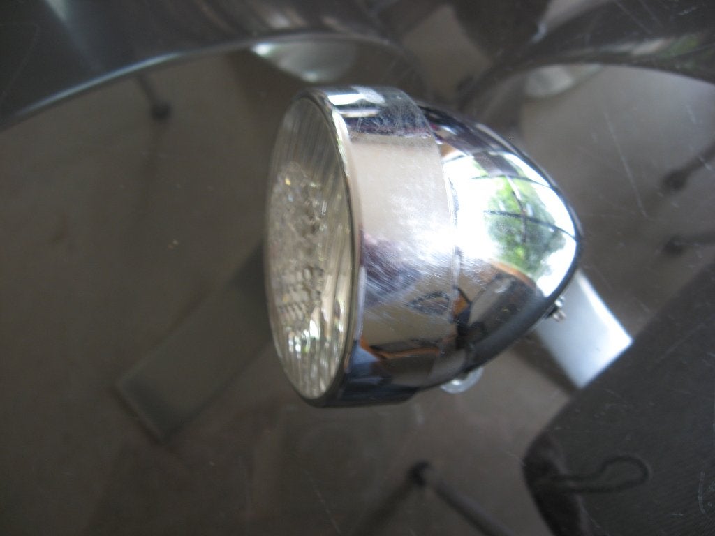 Gazelle koplamp verchroomd oldtimer jaren 70 - 80  zgan, Ophalen of Verzenden, Zo goed als nieuw, Dynamo, Voorlicht