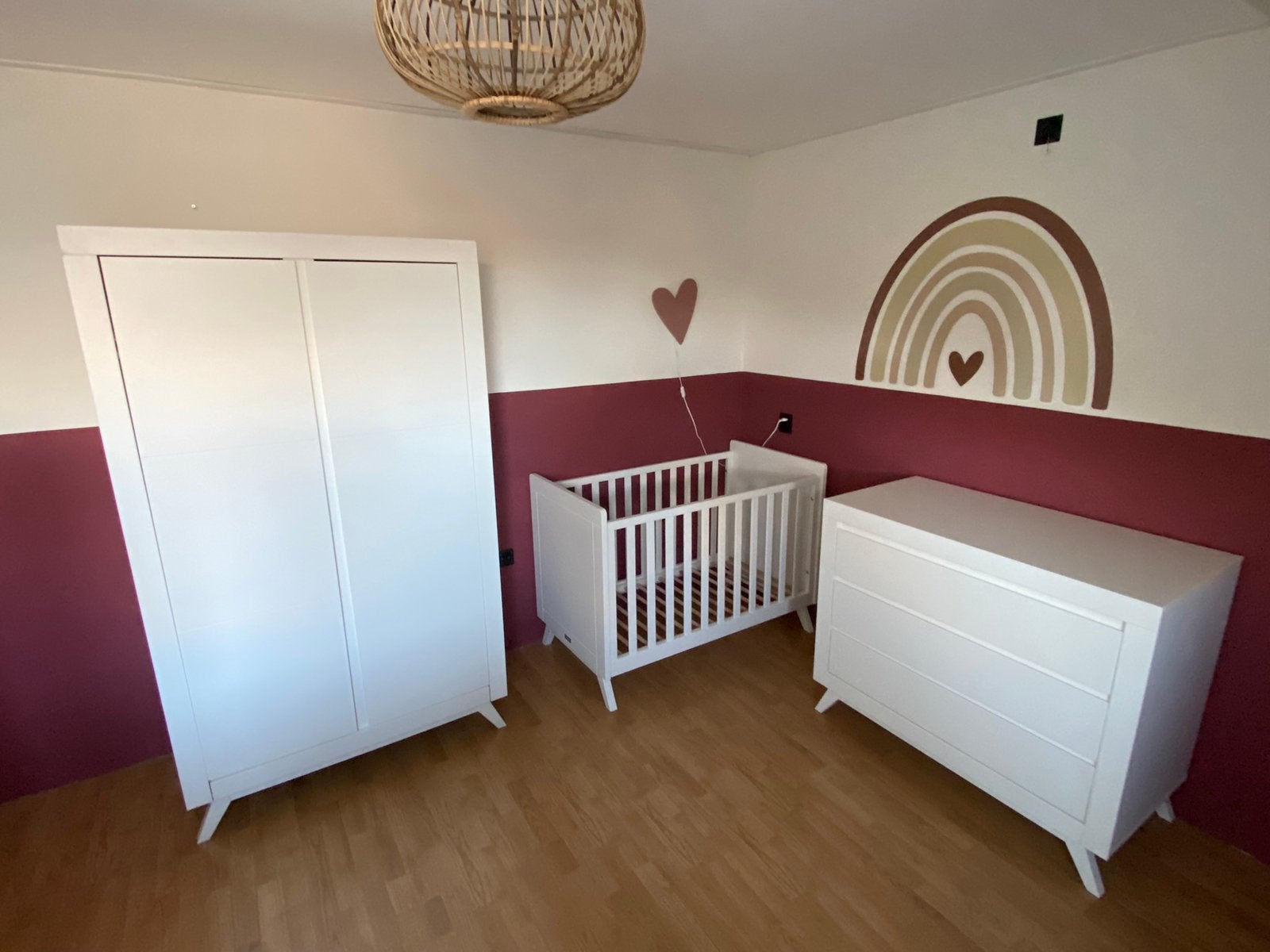 Bopita Anne babykamer compleet. Ledikant/commode/kast, Ophalen of Verzenden, Zo goed als nieuw, Ledikant